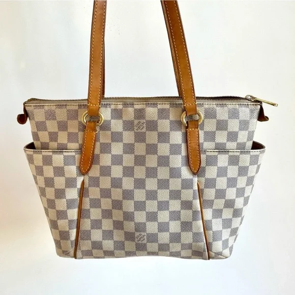 🤩authentic Louis Vuitton Damier Azur Totally tote PM - Picture 13 of 15